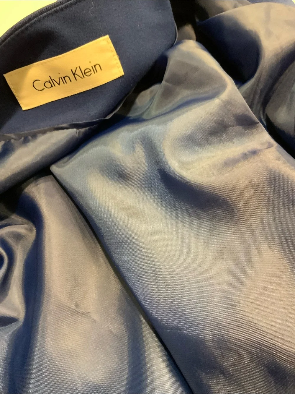 Calvin Klein Cobalt Blue Zip-Front Jacket & Skirt Set